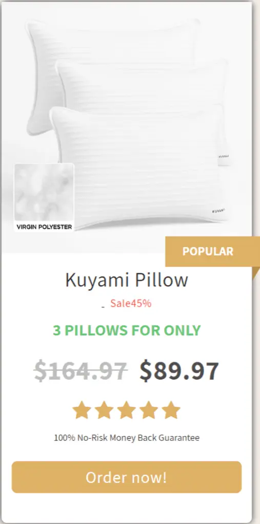 Kuyami Pillow price offer